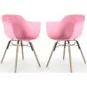 Eetkamerstoel - Scandinavisch Design - Houten Poten - Set van 2 - Nordika image 9