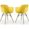Eetkamerstoel - Scandinavisch Design - Houten Poten - Set van 2 - Nordika image 9