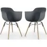 Eetkamerstoel - Scandinavisch Design - Houten Poten - Set van 2 - Nordika image 9