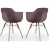 Eetkamerstoel - Scandinavisch Design - Houten Poten - Set van 2 - Nordika image 9