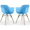 Set van 2 Eetkamerstoelen Scandinavisch Design - Houten Poten - Nordika image 9