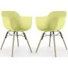 Eetkamerstoel - Scandinavisch Design - Houten Poten - Set van 2 - Nordika image 9