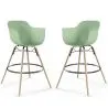 Barkruk - Scandinavisch Design - Houten Poten - Set van 2 - Nordika image 9