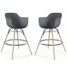 Barkruk - Scandinavisch Design - Houten Poten - Set van 2 - Nordika image 9