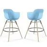 Barkruk - Scandinavisch Design - Houten Poten - Set van 2 - Nordika image 9