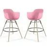 Barkruk - Scandinavisch Design - Houten Poten - Set van 2 - Nordika image 9