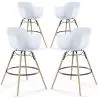 Barkruk - Scandinavisch Design - Houten Poten - Set van 4 - Nordika image 9