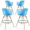 Barkruk - Scandinavisch Design - Houten Poten - Set van 4 - Nordika image 9