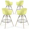 Barkruk - Scandinavisch Design - Houten Poten - Set van 4 - Nordika image 9