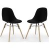 Set van 2 Eetkamerstoelen - Scandinavisch Design - Houten Poten - Skögur image 9