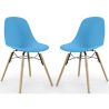 Set van 2 Eetkamerstoelen - Scandinavisch Design - Houten Poten - Skögur image 9