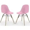 Eetkamerstoel - Scandinavisch Design - Houten Poten - Set van 2 - Skögur image 9