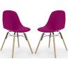 Set van 2 Eetkamerstoelen - Scandinavisch Design - Houten Poten - Skögur image 9