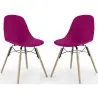 Eetkamerstoel - Scandinavisch Design - Houten Poten - Set van 2 - Skögur image 9