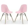 Eetkamerstoel - Scandinavisch Design - Houten Poten - Set van 2 - Skögur image 9