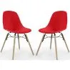 Eetkamerstoel - Scandinavisch Design - Houten Poten - Set van 2 - Skögur image 9