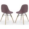 Set van 2 Eetkamerstoelen - Scandinavisch Design - Houten Poten - Skögur image 9