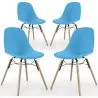 Eetkamerstoel - Scandinavisch Design - Houten Poten - Set van 4 - Skögur image 9