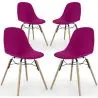 Eetkamerstoel - Scandinavisch Design - Houten Poten - Set van 4 - Skögur image 9