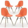 Eetkamerstoel - Scandinavisch Design - Houten Poten - Set van 4 - Skögur image 9
