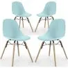 Eetkamerstoel - Scandinavisch Design - Houten Poten - Set van 4 - Skögur image 9