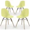Eetkamerstoel - Scandinavisch Design - Houten Poten - Set van 4 - Skögur image 9