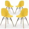 Eetkamerstoel - Scandinavisch Design - Houten Poten - Set van 4 - Skögur image 9