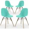 Eetkamerstoel - Scandinavisch Design - Houten Poten - Set van 4 - Skögur image 9