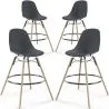 Barkrukken - Scandinavisch Design - Houten Poten - Set van 4 - Skögur image 9