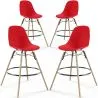 Barkrukken - Scandinavisch Design - Houten Poten - Set van 4 - Skögur image 9