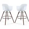 Barkrukken - Scandinavisch Design - Donkere Houten Poten - Set van 2 - Nordika image 9