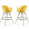 Barkrukken - Scandinavisch Design - Donkere Houten Poten - Set van 2 - Nordika image 9