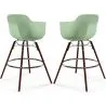 Barkrukken - Scandinavisch Design - Donkere Houten Poten - Set van 2 - Nordika image 9