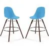 Barkrukken - Scandinavisch Design - Donkere Houten Poten - Set van 2 - Skögur image 9