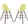Barkrukken - Scandinavisch Design - Donkere Houten Poten - Set van 2 - Skögur image 9