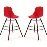 Barkrukken - Scandinavisch Design - Donkere Houten Poten - Set van 2 - Skögur image 9