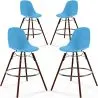Eetkamerkrukken - Scandinavisch Design - Donkere Houten Poten - Set van 4 - Skögur image 9