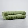 Velours Beklede Bank - Moderne Stijl - 2/3 Zits - Curved Teddy image 9