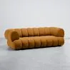 Velours Beklede Bank - Moderne Stijl - 2/3 Zits - Curved Teddy image 9