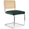 Eetkamerstoel - Bekleed met fluweel - Hout en rotan - New Edition - Martha image 9