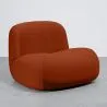 Moderne Minimalistische Fauteuil met Gebogen Design en Fluwelen Bekleding - Comfort en Hedendaagse Stijl - Büba image 9