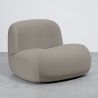 Moderne Minimalistische Fauteuil met Gebogen Design en Fluwelen Bekleding - Comfort en Hedendaagse Stijl - Büba image 9