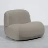 Moderne Minimalistische Fauteuil met Gebogen Design en Fluwelen Bekleding - Comfort en Hedendaagse Stijl - Büba image 9