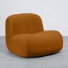 Moderne Minimalistische Fauteuil met Gebogen Design en Fluwelen Bekleding - Comfort en Hedendaagse Stijl - Büba image 9