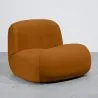 Moderne Minimalistische Fauteuil met Gebogen Design en Fluwelen Bekleding - Comfort en Hedendaagse Stijl - Büba image 9