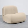 Moderne Minimalistische Fauteuil met Gebogen Design en Fluwelen Bekleding - Comfort en Hedendaagse Stijl - Büba image 9