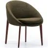 Gestoffeerde Eetkamerstoel met Houten Poten - Modern Design voor Luxe Restaurants en Hotels image 9