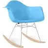 Schommelstoel - Scandinavisch Design - Houten en Metalen Poten - Nordika image 9