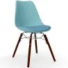 Eetkamerstoel met Kussen - Scandinavisch Design en Donkere Houten Poten - Skögur image 9
