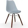 Eetkamerstoel met Kussen - Scandinavisch Design en Donkere Houten Poten - Skögur image 9